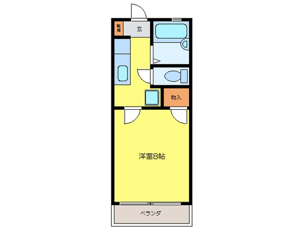 ハイツ緑陽台の物件間取画像